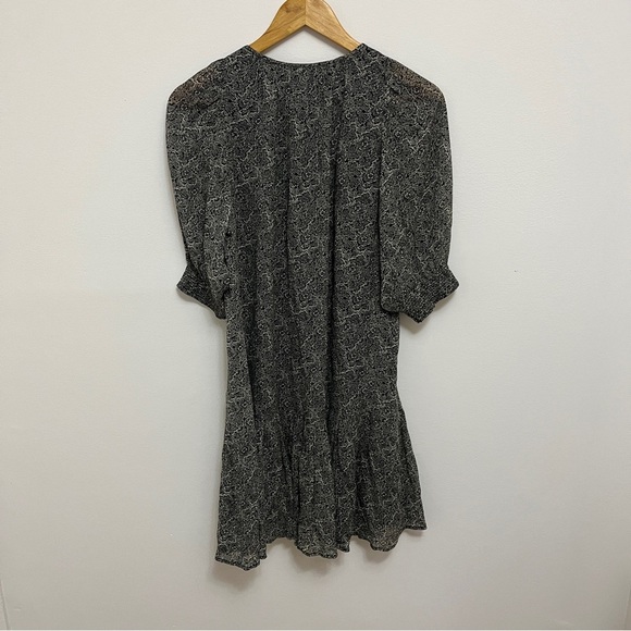 VANESSA BRUNO Alphée dress Mini Black & White Floral Size 34 US 0 - Picture 9 of 9